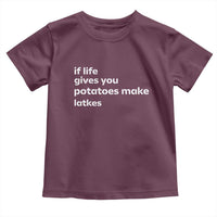 Life Gives Potatoes Make Latkes Toddler T Shirt Funny Hanukkah Gift Jewish Holiday - Wonder Print Shop