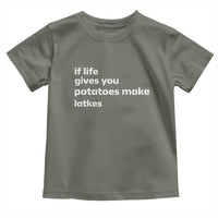 Life Gives Potatoes Make Latkes Toddler T Shirt Funny Hanukkah Gift Jewish Holiday - Wonder Print Shop