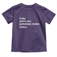 Life Gives Potatoes Make Latkes Toddler T Shirt Funny Hanukkah Gift Jewish Holiday - Wonder Print Shop