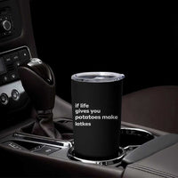 Life Gives Potatoes Make Latkes Tumbler Cup Funny Hanukkah Gift Jewish Holiday - Wonder Print Shop