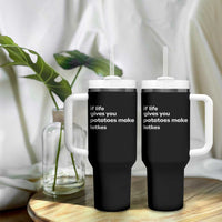 Life Gives Potatoes Make Latkes Tumbler With Handle Funny Hanukkah Gift Jewish Holiday - Wonder Print Shop