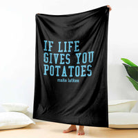 If Life Gives You Potatoes Make Latkes Throw Blanket Funny Hanukkah Gift Jewish Holiday - Wonder Print Shop