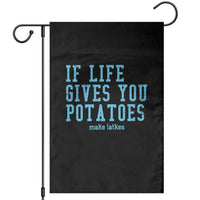 If Life Gives You Potatoes Make Latkes Garden Flag Funny Hanukkah Gift Jewish Holiday - Wonder Print Shop