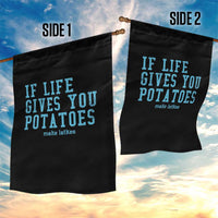 If Life Gives You Potatoes Make Latkes Garden Flag Funny Hanukkah Gift Jewish Holiday - Wonder Print Shop