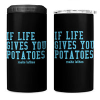 If Life Gives You Potatoes Make Latkes 4 in 1 Can Cooler Tumbler Funny Hanukkah Gift Jewish Holiday - Wonder Print Shop