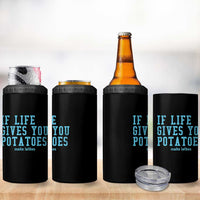 If Life Gives You Potatoes Make Latkes 4 in 1 Can Cooler Tumbler Funny Hanukkah Gift Jewish Holiday - Wonder Print Shop