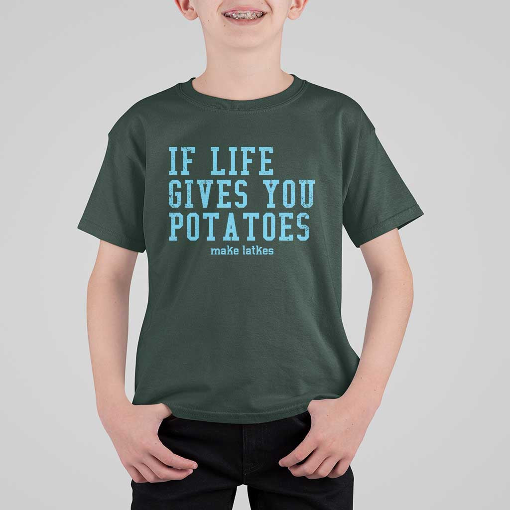 If Life Gives You Potatoes Make Latkes T Shirt For Kid Funny Hanukkah Gift Jewish Holiday - Wonder Print Shop