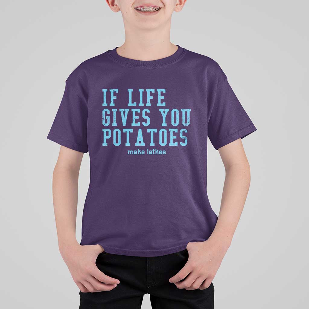 If Life Gives You Potatoes Make Latkes T Shirt For Kid Funny Hanukkah Gift Jewish Holiday - Wonder Print Shop