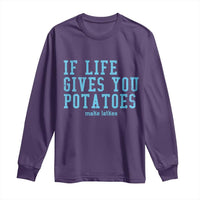 If Life Gives You Potatoes Make Latkes Long Sleeve Shirt Funny Hanukkah Gift Jewish Holiday - Wonder Print Shop