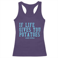 If Life Gives You Potatoes Make Latkes Racerback Tank Top Funny Hanukkah Gift Jewish Holiday - Wonder Print Shop