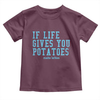 If Life Gives You Potatoes Make Latkes Toddler T Shirt Funny Hanukkah Gift Jewish Holiday - Wonder Print Shop