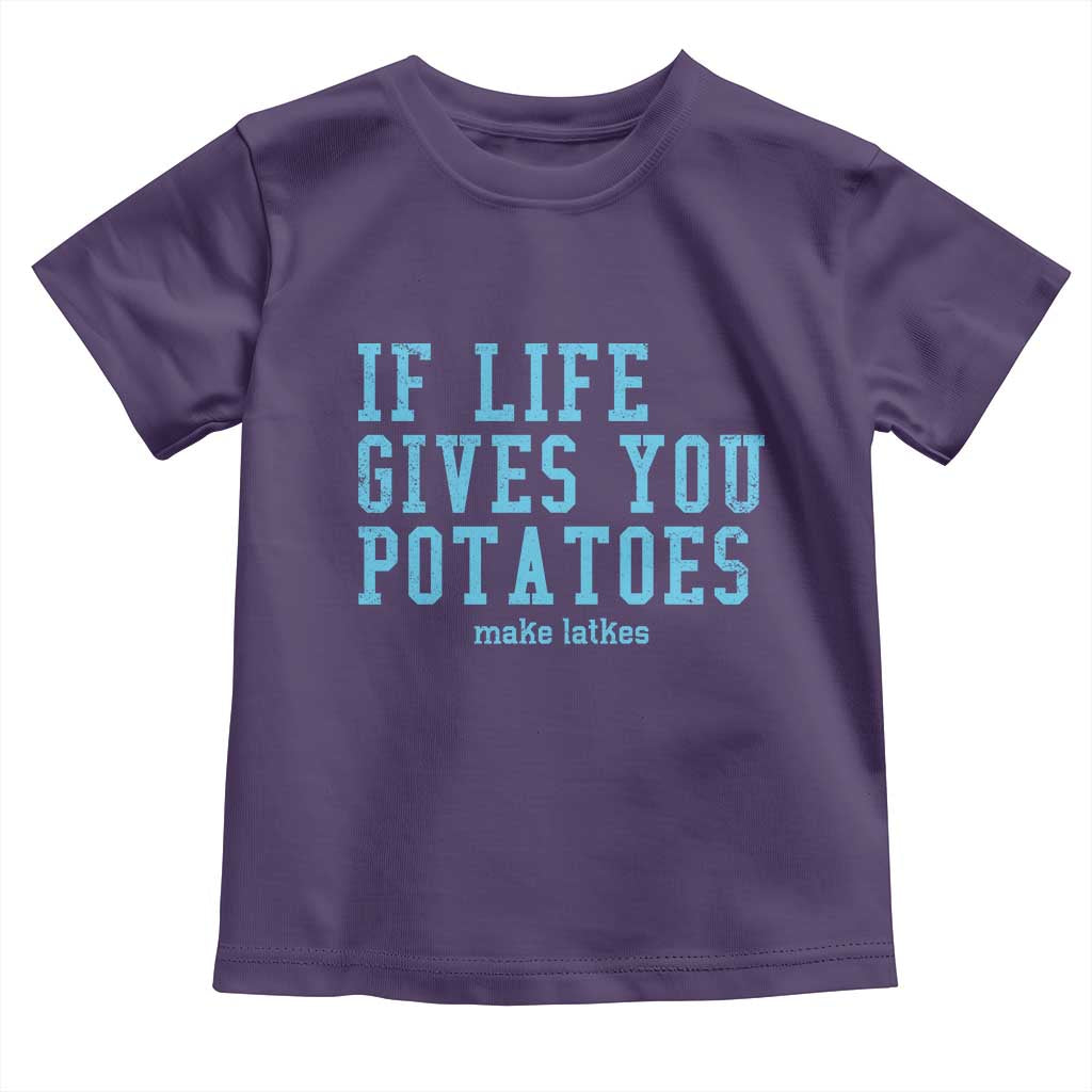 If Life Gives You Potatoes Make Latkes Toddler T Shirt Funny Hanukkah Gift Jewish Holiday - Wonder Print Shop