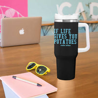 If Life Gives You Potatoes Make Latkes Tumbler With Handle Funny Hanukkah Gift Jewish Holiday - Wonder Print Shop
