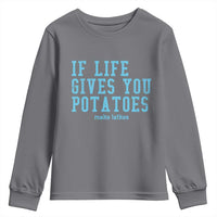If Life Gives You Potatoes Make Latkes Youth Sweatshirt Funny Hanukkah Gift Jewish Holiday - Wonder Print Shop