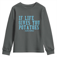 If Life Gives You Potatoes Make Latkes Youth Sweatshirt Funny Hanukkah Gift Jewish Holiday - Wonder Print Shop