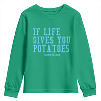 If Life Gives You Potatoes Make Latkes Youth Sweatshirt Funny Hanukkah Gift Jewish Holiday - Wonder Print Shop