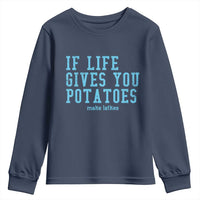 If Life Gives You Potatoes Make Latkes Youth Sweatshirt Funny Hanukkah Gift Jewish Holiday - Wonder Print Shop