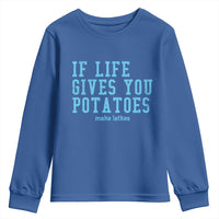 If Life Gives You Potatoes Make Latkes Youth Sweatshirt Funny Hanukkah Gift Jewish Holiday - Wonder Print Shop
