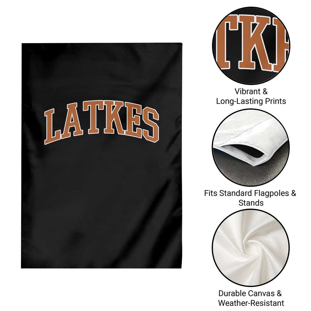 Latkes Garden Flag Funny Hanukkah Gift Jewish Holiday Food Apparel - Wonder Print Shop