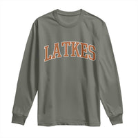 Latkes Long Sleeve Shirt Funny Hanukkah Gift Jewish Holiday Food Apparel - Wonder Print Shop