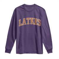 Latkes Long Sleeve Shirt Funny Hanukkah Gift Jewish Holiday Food Apparel - Wonder Print Shop