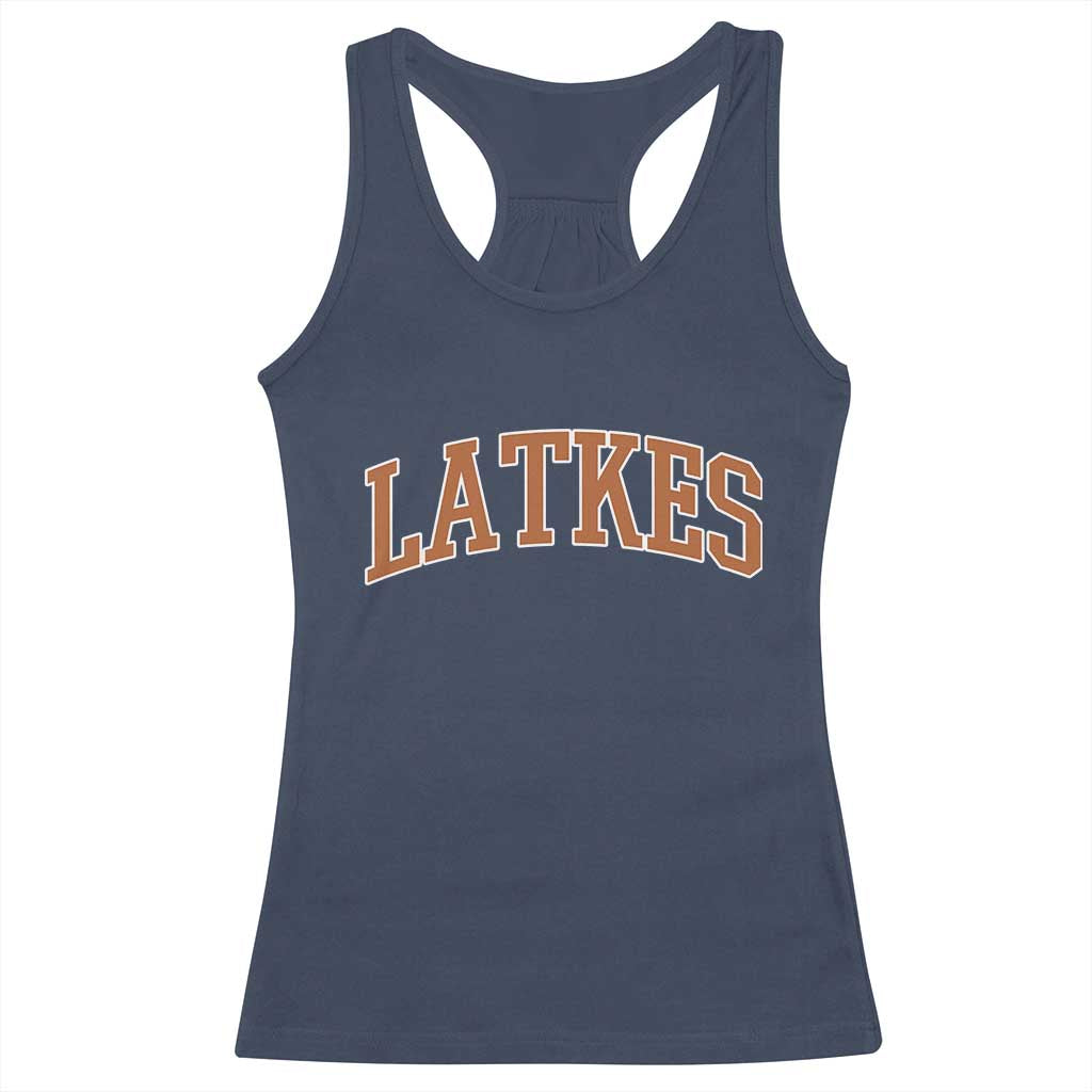 Latkes Racerback Tank Top Funny Hanukkah Gift Jewish Holiday Food Apparel - Wonder Print Shop