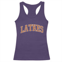 Latkes Racerback Tank Top Funny Hanukkah Gift Jewish Holiday Food Apparel - Wonder Print Shop