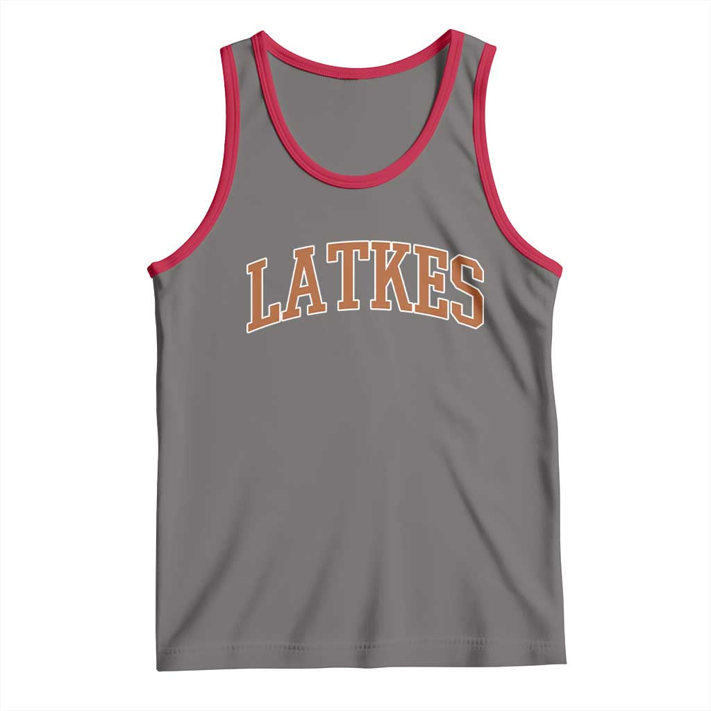 Latkes Tank Top Funny Hanukkah Gift Jewish Holiday Food Apparel - Wonder Print Shop