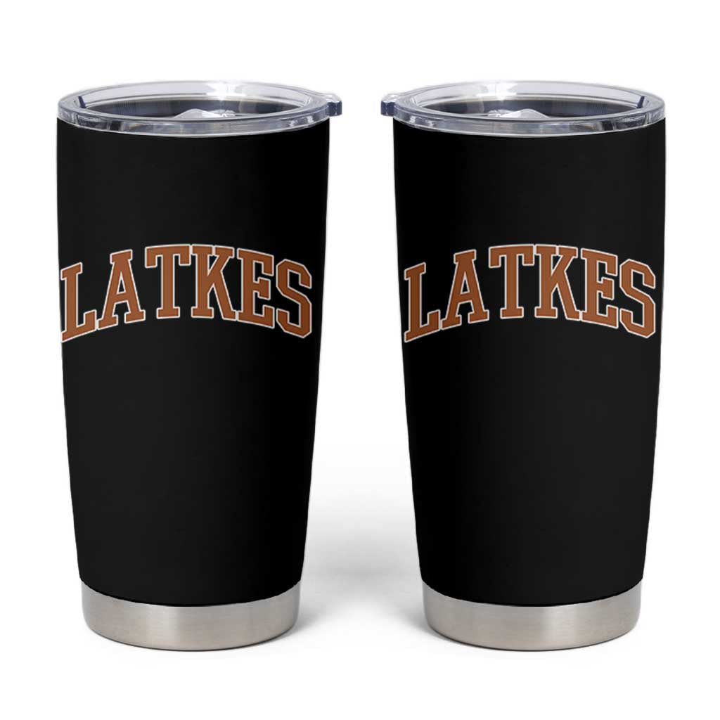 Latkes Tumbler Cup Funny Hanukkah Gift Jewish Holiday Food Apparel - Wonder Print Shop