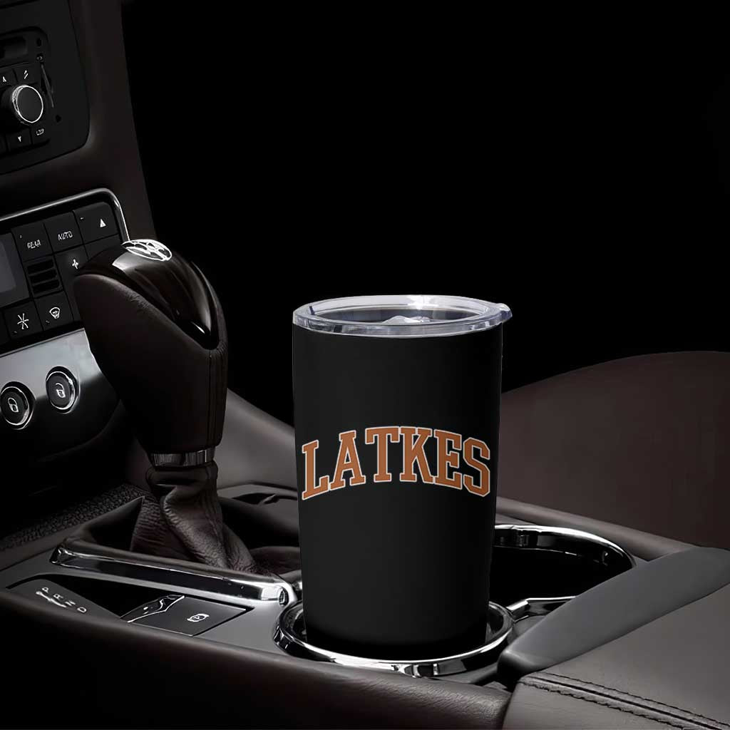 Latkes Tumbler Cup Funny Hanukkah Gift Jewish Holiday Food Apparel - Wonder Print Shop
