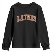 Latkes Youth Sweatshirt Funny Hanukkah Gift Jewish Holiday Food Apparel - Wonder Print Shop