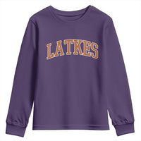 Latkes Youth Sweatshirt Funny Hanukkah Gift Jewish Holiday Food Apparel - Wonder Print Shop