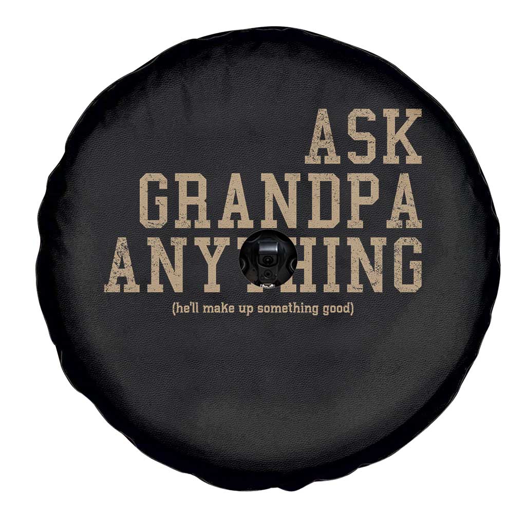 Funny Grandpa Spare Tire Cover Ask Grandpa Anything Fathers Day Gift - Wonder Print Shop