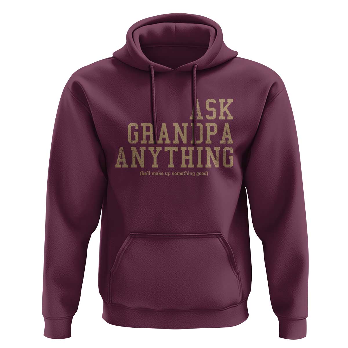 Funny Grandpa Hoodie Ask Grandpa Anything Fathers Day Gift - Wonder Print Shop
