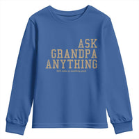 Funny Grandpa Youth Sweatshirt Ask Grandpa Anything Fathers Day Gift - Wonder Print Shop