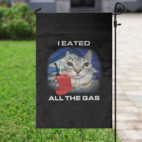 Sarcastic Cat Meme Garden Flag Funny Retro I Eated All The Gas Gen Z Humor - Wonder Print Shop