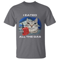 Sarcastic Cat Meme T Shirt Funny Retro I Eated All The Gas Gen Z Humor - Wonder Print Shop