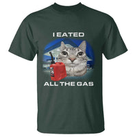 Sarcastic Cat Meme T Shirt Funny Retro I Eated All The Gas Gen Z Humor - Wonder Print Shop