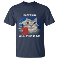 Sarcastic Cat Meme T Shirt Funny Retro I Eated All The Gas Gen Z Humor - Wonder Print Shop