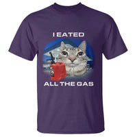 Sarcastic Cat Meme T Shirt Funny Retro I Eated All The Gas Gen Z Humor - Wonder Print Shop