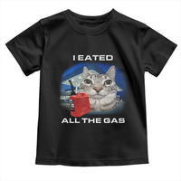 Sarcastic Cat Meme Toddler T Shirt Funny Retro I Eated All The Gas Gen Z Humor - Wonder Print Shop