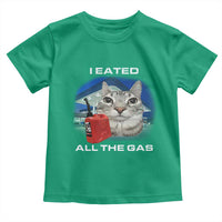 Sarcastic Cat Meme Toddler T Shirt Funny Retro I Eated All The Gas Gen Z Humor - Wonder Print Shop