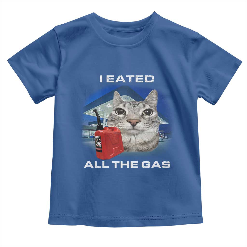 Sarcastic Cat Meme Toddler T Shirt Funny Retro I Eated All The Gas Gen Z Humor - Wonder Print Shop