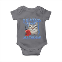 Sarcastic Cat Meme Baby Onesie I Eated All The Gas Gen Z Humor Bootleg - Wonder Print Shop