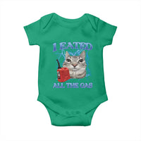 Sarcastic Cat Meme Baby Onesie I Eated All The Gas Gen Z Humor Bootleg - Wonder Print Shop