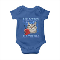 Sarcastic Cat Meme Baby Onesie I Eated All The Gas Gen Z Humor Bootleg - Wonder Print Shop