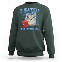 Sarcastic Cat Meme Sweatshirt I Eated All The Gas Gen Z Humor Bootleg - Wonder Print Shop