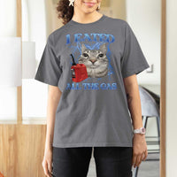 Sarcastic Cat Meme T Shirt For Women I Eated All The Gas Gen Z Humor Bootleg - Wonder Print Shop