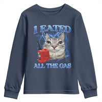 Sarcastic Cat Meme Youth Sweatshirt I Eated All The Gas Gen Z Humor Bootleg - Wonder Print Shop