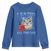 Sarcastic Cat Meme Youth Sweatshirt I Eated All The Gas Gen Z Humor Bootleg - Wonder Print Shop